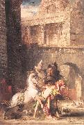 Gustave Moreau Diomedes Devoured by his Horses oil painting artist